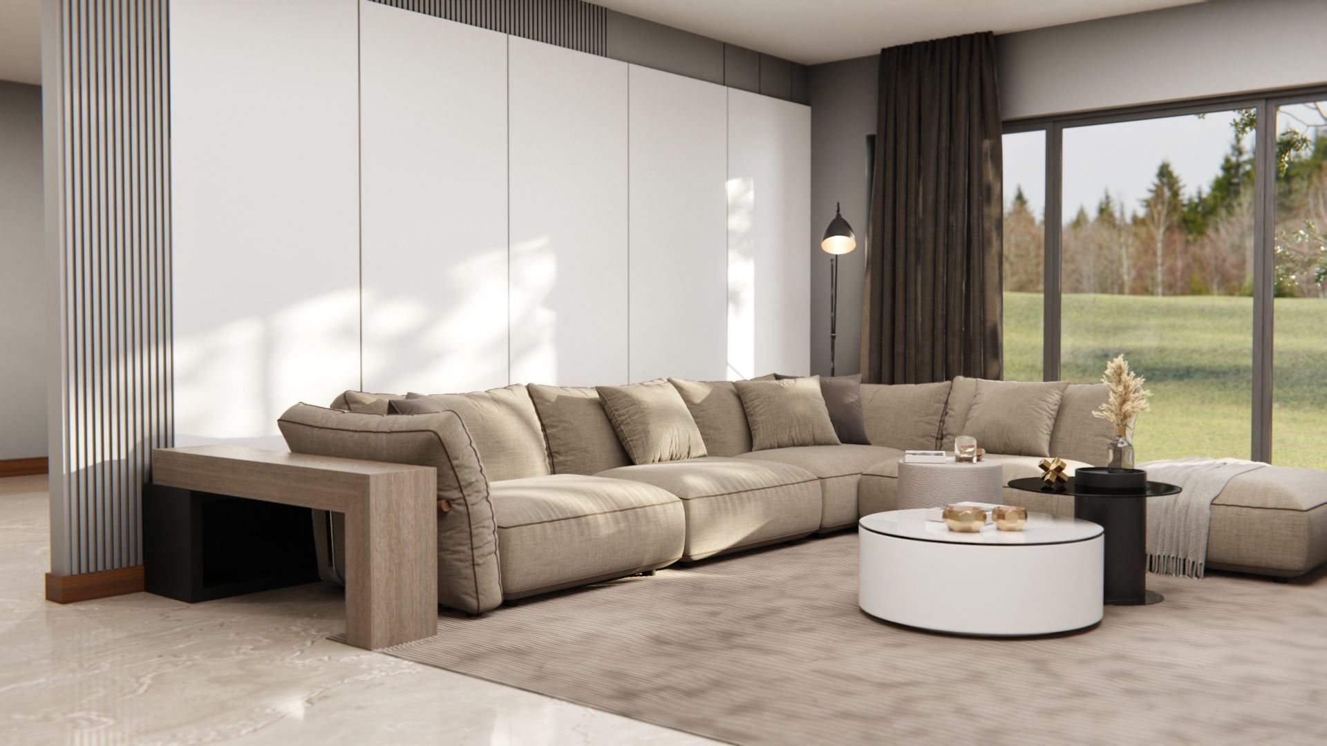 Film adhésif décoratif Cover Styl NH25 blanc glacé posé sur meuble mur ou table