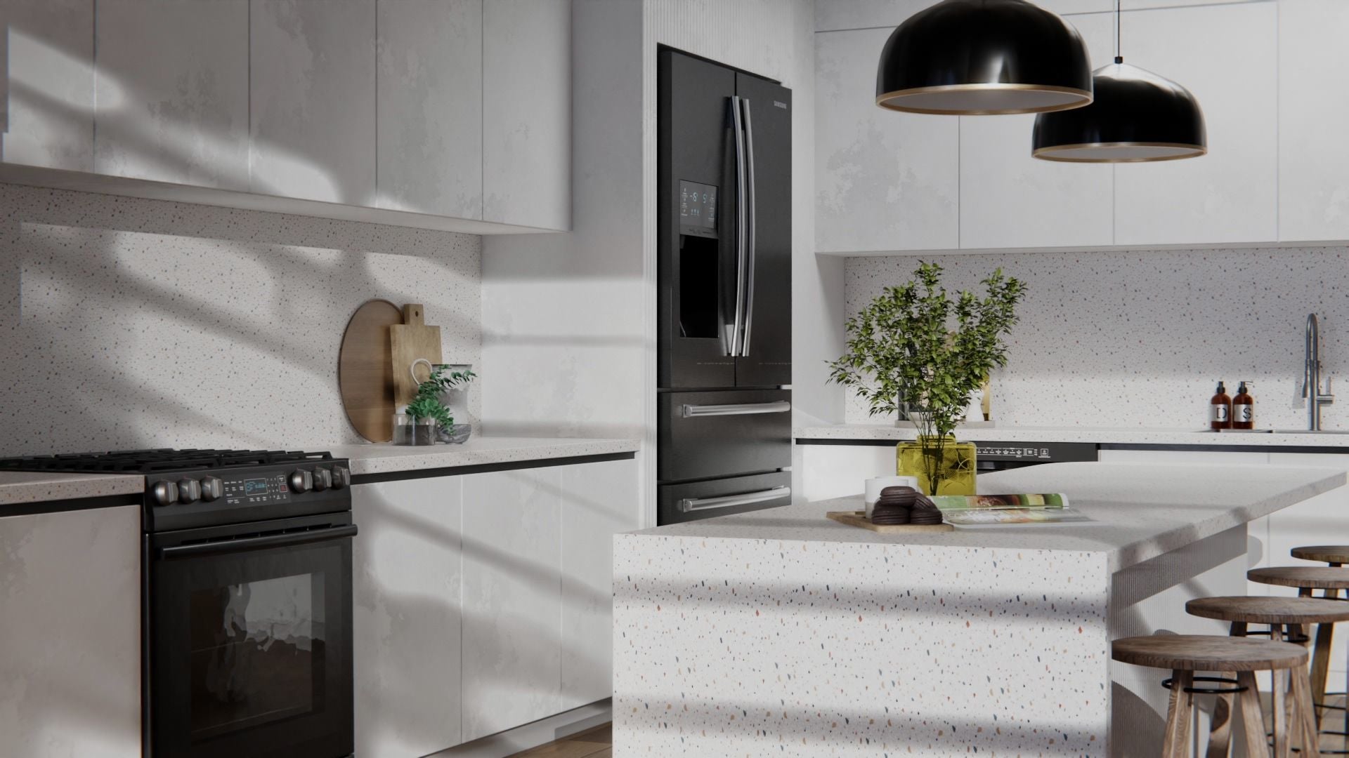 Film adhésif décoratif effet pierre multicolore Cover Styl NE29 pour rénovation meuble et surface