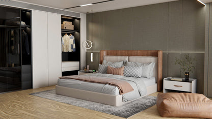 Film adhésif décoratif effet prestige naturel beige tissé texturé Cover Styl NG07 pour rénovation de cuisine, meuble, mur et salle de bain.
