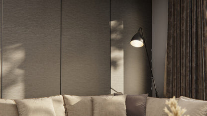Film adhésif décoratif effet prestige naturel Mika foncé texturé Cover Styl NE73 pour rénovation de cuisine, meuble, mur et salle de bain.
