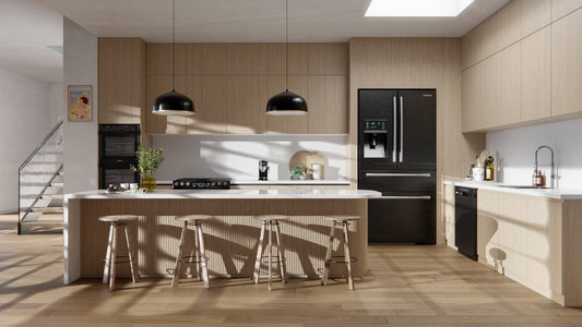 Film adhésif imitation bois Cover Styl I14 Legno posé sur façades de cuisine et meuble IKEA