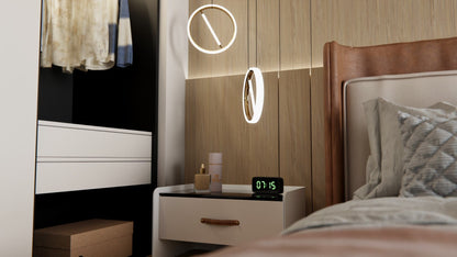 Film adhésif imitation bois Cover Styl I14 Legno posé sur meuble IKEA et mur